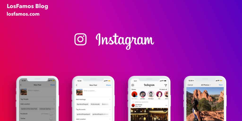 Como agregar una ubicación en historias de Instagram - LosFamos